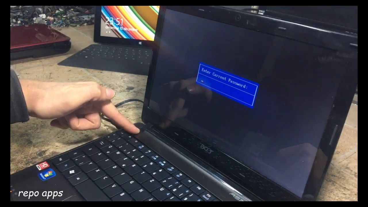 acer aspire one password bypass